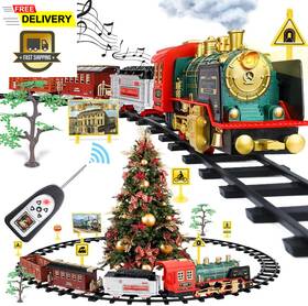 36 3103a Remote Control Train Set - Electric R/c Toy For Kids With Smokes Lights And Sou