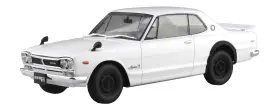 2000gt-2 Aoshima Ao06590 Kpgc10 Skyline Ht 1971 White 1 24 Scale Model Kit