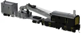 16149 Bachmann Trains - 250-ton Steam Crane And Boom Tender Painted Unlettered -ho