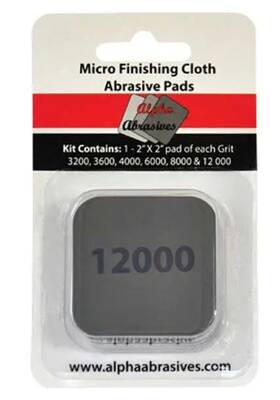 Creations Unlimited 232-2000 Micro Finishing Cloth Abrasive Pads Pkg 6 2000