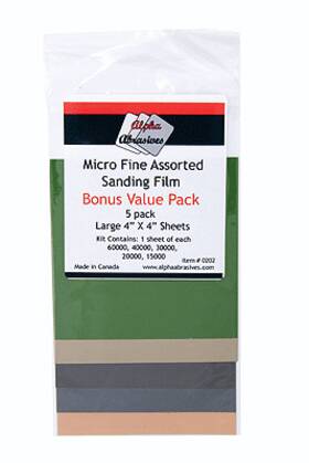 Creations Unlimited 232-202 Micro Fine Assorted Sanding Film Sheets 4 X 4in 10.2 0202