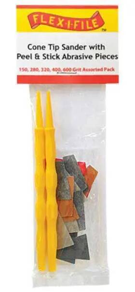 Creations Unlimited 232-cs321 Cone-tip Sander 3 Each Of 5 Grit Abrasive Pieces And 2 H Cs321