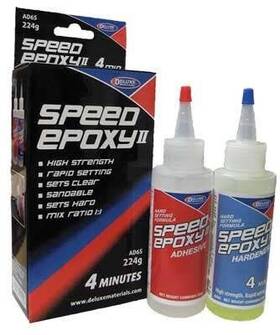 Deluxe Materials Dlmad65 Speed Epoxy Ii 4-minute Set Time 7-9/16oz 224g Ad65