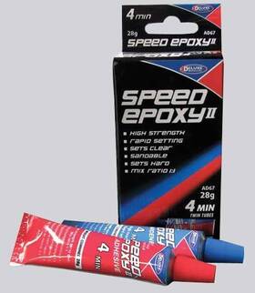 Deluxe Materials Dlmad67 Speed Epoxy Ii 4-minute Set Time 15/16oz 28g Tube Ad67