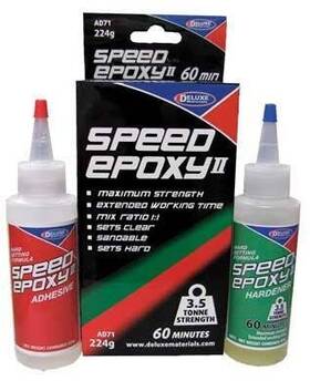 Deluxe Materials Dlmad71 Speed Epoxy Ii 60-minute Set Time 7-9/16oz 224g Ad71