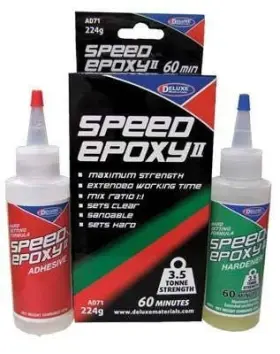 60-minute Deluxe Materials Dlmad71 Speed Epoxy Ii Set Time 7-9/16oz 224g Ad71