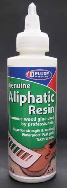 Deluxe Materials Dlmad8 Aliphatic Resin Yellow Wood Glue 4oz 112g Ad8