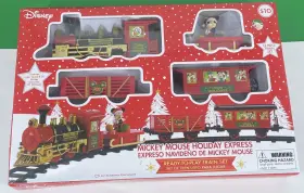 Disney 193849025164 Mickey Mouse Holiday Express 12-piece Train Set New Battery Operated