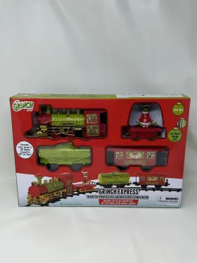 A20806 Dr. Seuss The Grinch Christmas Holiday Express Play Train Set 12pc New