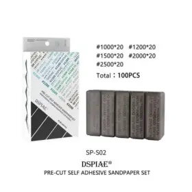 314-sps02 Dspiae #1000-#2500 Adhesive Sandpaper Set 100pcs Grit Pkg 100 Sp-s02