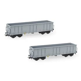 Evemodel C8742 2pcs Ho Scale High-side Gondola Car 1 87 Railway Wagons Rollong Stoc