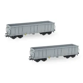 C8742 Evemodel 2pcs Ho Scale High-side Gondola Car 1 87 Railway Wagons Rollong Stoc