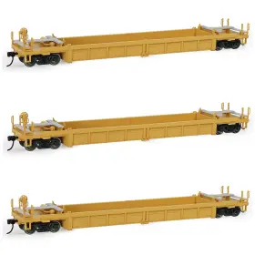 C8749 Evemodel Ho Scale 40ft Well Car 1 87 Concave Bottom Flat Wagon