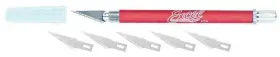 Exl19018 Excel Tools K18 Grip-on Non-roll Soft Handle Knife Carded With Safety Cap And 19018
