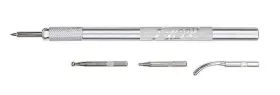 Exl30605 Excel Tools Aluminum Handle Burnishing Set Carded Comes With 4 Interchangeab 30605