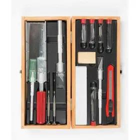 Exl44286 Excel Tools Deluxe Wooden Boxed Tool Sets Knife Set 44286