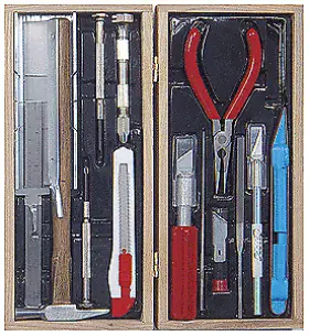 Exl44289 Excel Tools Deluxe Railroad Tool Set With Wooden Storage Box 44289