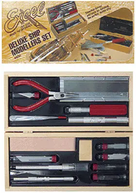 Exl44291 Excel Tools Deluxe Wooden Boxed Tool Sets Ship Builders Set 44291
