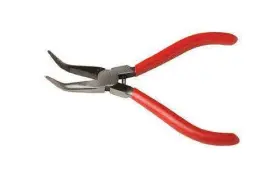 Exl55590 Excel Tools Spring Loaded Soft Grip Pliers 5-3/16in Bent-nose Carded 55590
