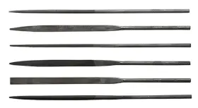Exl55667 Excel Tools 5 1/2in Long Cut #2 Needle Files 6 Assorted Set Carded 55667