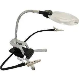 Exl55669 Excel Tools Helping Hands Magnifier With Led Light And 2 55669