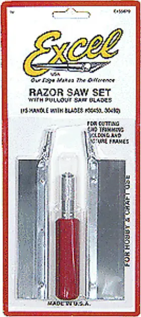 Exl55670 Excel Tools Razor Saw Set Handle With 2 Blades Carded 55670
