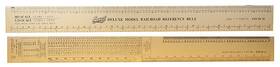 Excel Tools Exl55778 Deluxe Model Railroad Reference Ruler 12-1/2in Gold Anodized A 55778