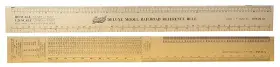 Exl55778 Excel Tools Deluxe Model Railroad Reference Ruler 12-1/2in Gold Anodized A 55778