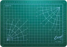 Exl60002 Excel Tools Self-healing Cutting Mat Green 8-1/2 X 12 1/8in 21.6 30.5 60002