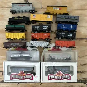 73661 Freight Cars N Scale 15pc Mixed Lot Southern Pacific Multicolor Box Tank Reefer