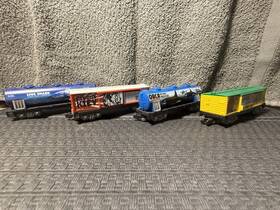 Jakks Pacific 48631 4 Power Trains Animal Freight Cars Lot No Box