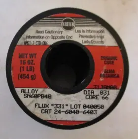 24-6040-6403 Kester Soldier One Pound Spool