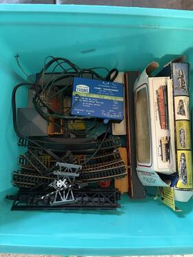 Life-like Trains Bachmann Ahm T-615 Life-like Ho Scale Mixed Lot Train Set Track Cars Transformer