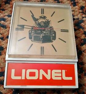 Lionel 6-1076 6-1076. Dealer Clock 1976 Lighted Works Perfect. Rare