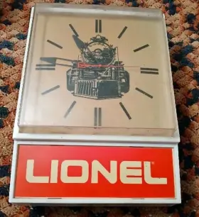 6-1076 Lionel 6-1076. Dealer Clock 1976 Lighted Works Perfect. Rare