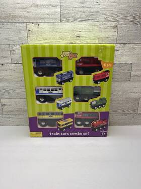 Mazim 54373811 Maxim Enterprise Inc Just Kidz Wooden Train Engines And Cars Rolling Locomotive