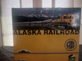 20-2290-1 Mth 658081028309 Alaska Sd70m O Gauge Diesel Passenger Train Set With Ps 2.0 Ln/box