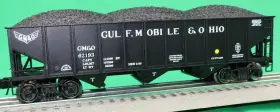 Rmt-66299-104 Ready Made Trains 818636013413 - 70 Ton 3-bay Coal Hopper Car Inch Gulf Mobile &