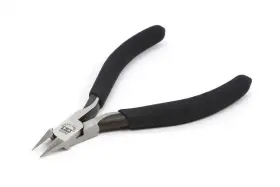 Tam74123 Tamiya Sharp-pointed Side Cutter For Plastic Sprues Black Pvc Grip 74123