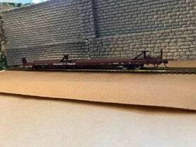 Walthers 616374208678 Ho 910-5733 - Mainline 89ft Channel Side Flatcar Inch Ttx #150115