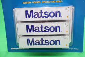 Walthers 616374218448 Ho 949-18253 - Scenemaster 40ft Hi Cube Corrugated Container Inch Matson
