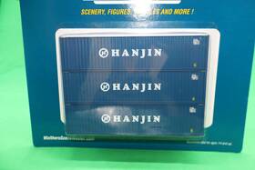 Walthers 616374218486 Ho 949-18201 - Scenemaster 40ft Hi Cube Corrugated Container Inch Hanjin
