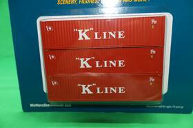Walthers 616374218516 Ho 949-18204 - Scenemaster 40ft Hi Cube Corrugated Container Inch K-line