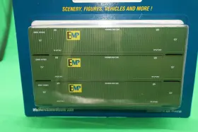 949-18502 Walthers 616374218554 Ho - Scenemaster 53ft Corrugated Container Inch Emp 3 Pack