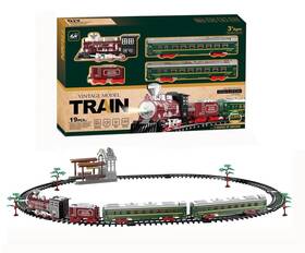 Zhong Jia Long Aa187648 Battery Operated Vintage Model Train Set 19pc -