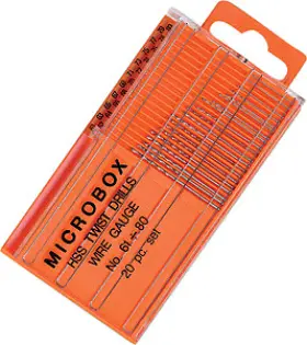 Zon37150 Zona Tools 20-piece High-speed Steel Twist Drill Set Nos. 61 To 80 37-150