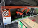 New Ray Peterbilt 579 Flat Bed Truck & Kubota KX080-4 Excavator. Price: $199.99.