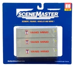 Ho Walthers Scenemaster 949-18205 Yang Ming 40' Flat Panel Container 3-PACK New. Price: $31.43.
