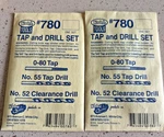Kadee Hobby Tools: Tap And Drill Set #780 For 0-80 Machine Screws Lot Of 2 New. Price: $28.15.