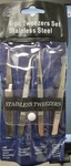 Excel EXL30416 4-PC Tweezers Set Pouch Stainless Steel New. Price: $10.00.